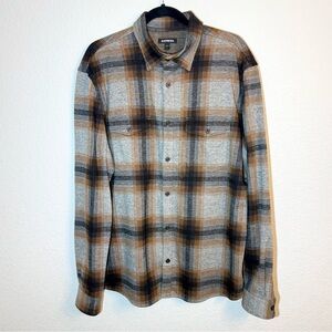 Express Men’s Plaid Supersoft Flannel Shirt